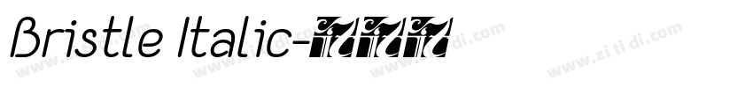 Bristle Italic字体转换